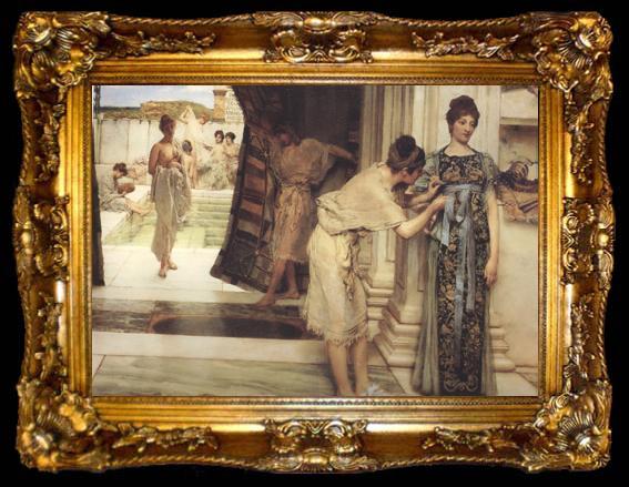 framed  Alma-Tadema, Sir Lawrence The Frigidarium (mk24), ta009-2